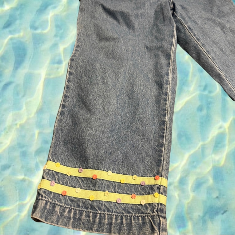 VTG PATTERN JEANS FLARE